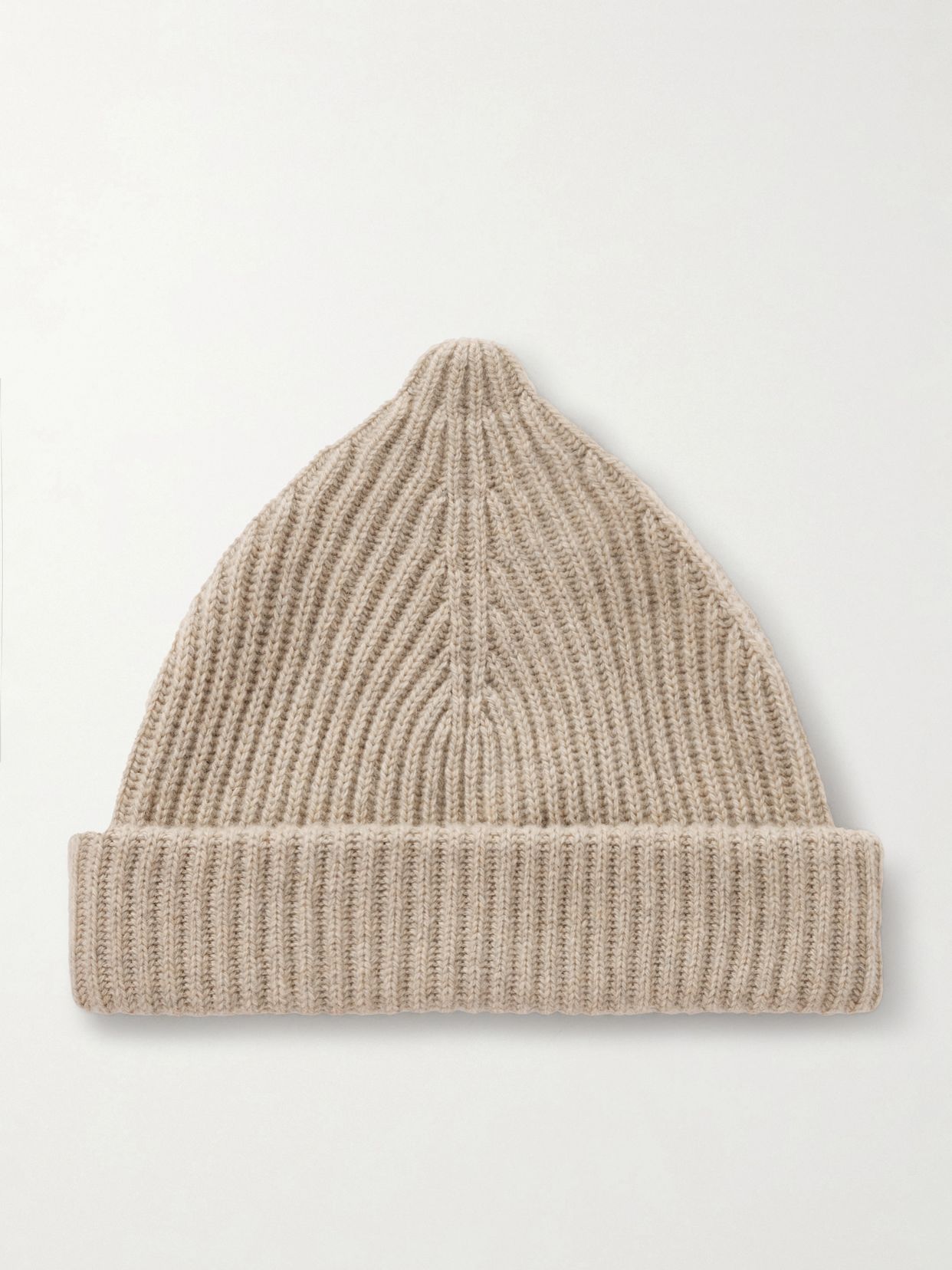 Juniper ribbed cashmere beanie