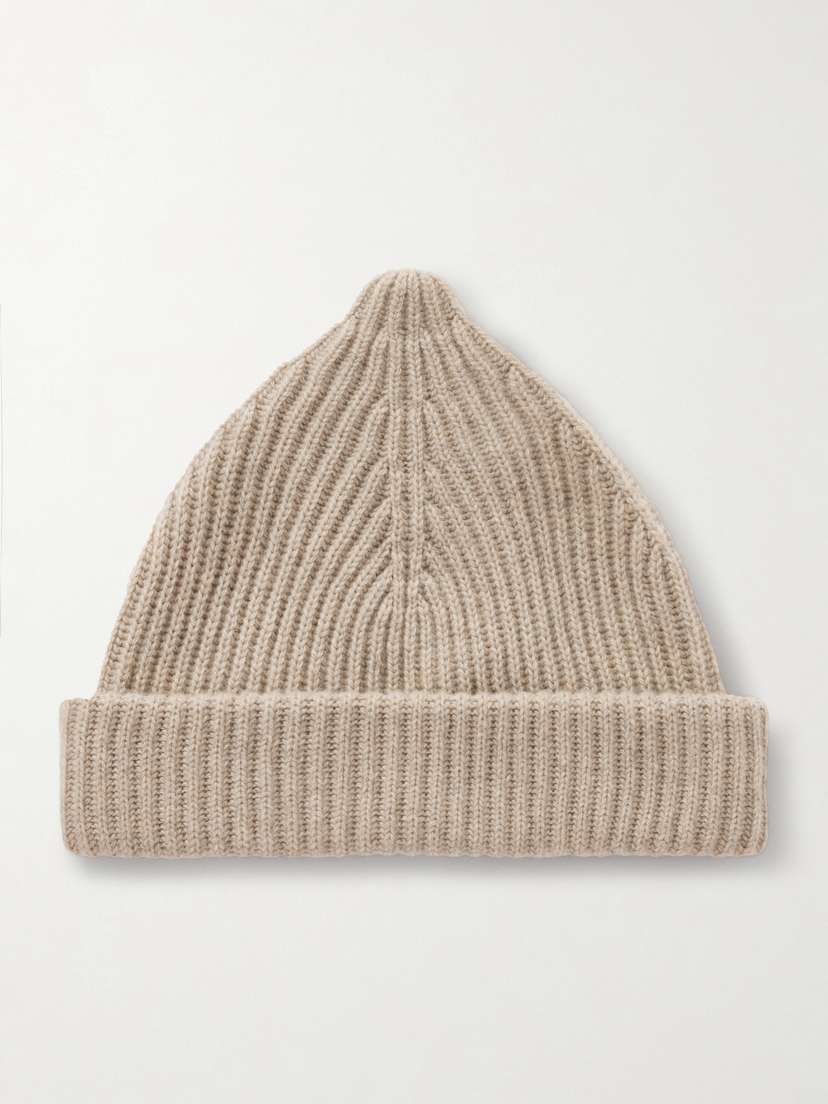 Loro Piana Juniper Ribbed Cashmere Beanie