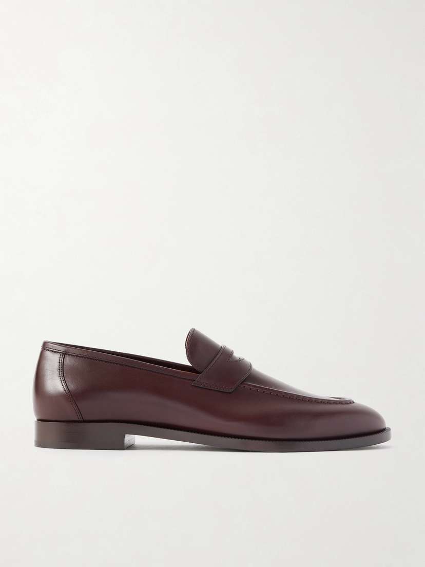 Loro Piana Sergio Leather Loafers