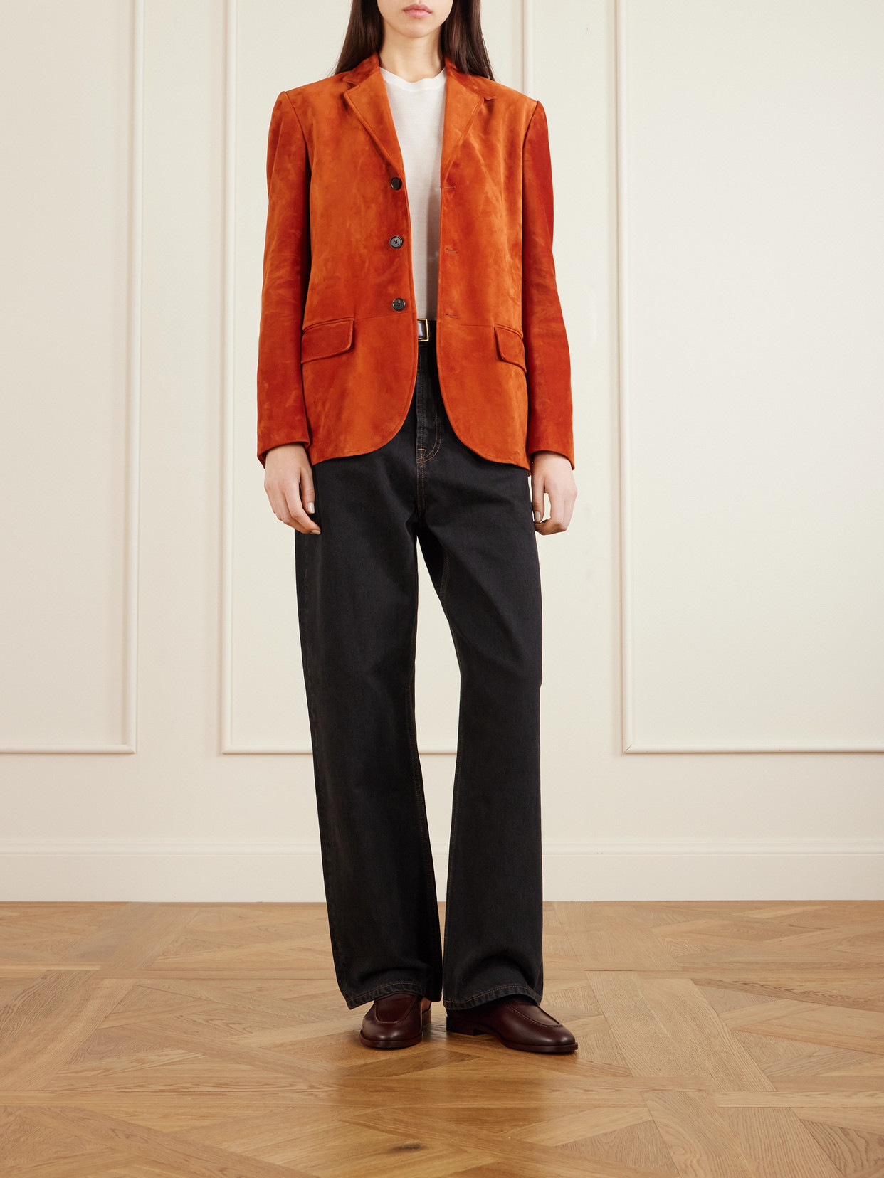 Loro Piana Sergio Leather Loafers In Multi