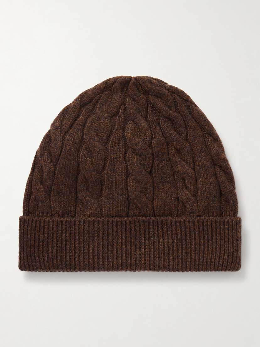 Loro Piana Cedar Cable-knit Cashmere Beanie