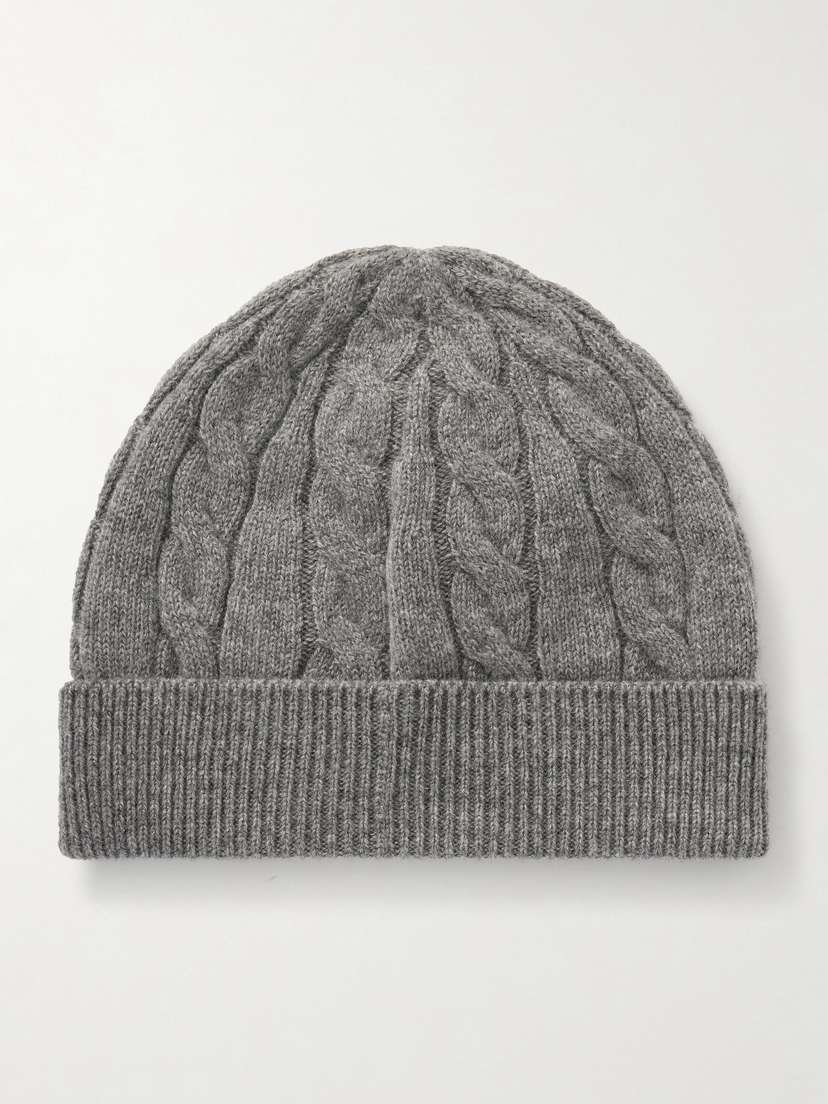 Loro Piana Cedar Cable-knit Cashmere Beanie