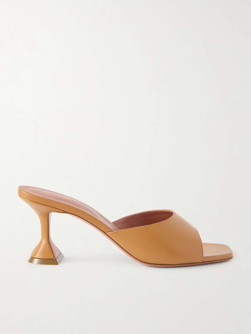 Amina Muaddi Lupita Leather Mules
