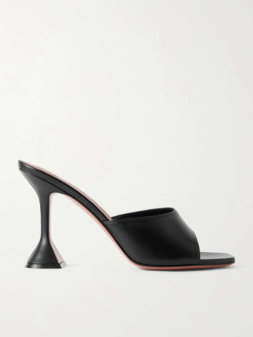 Amina Muaddi Lupita Leather Mules