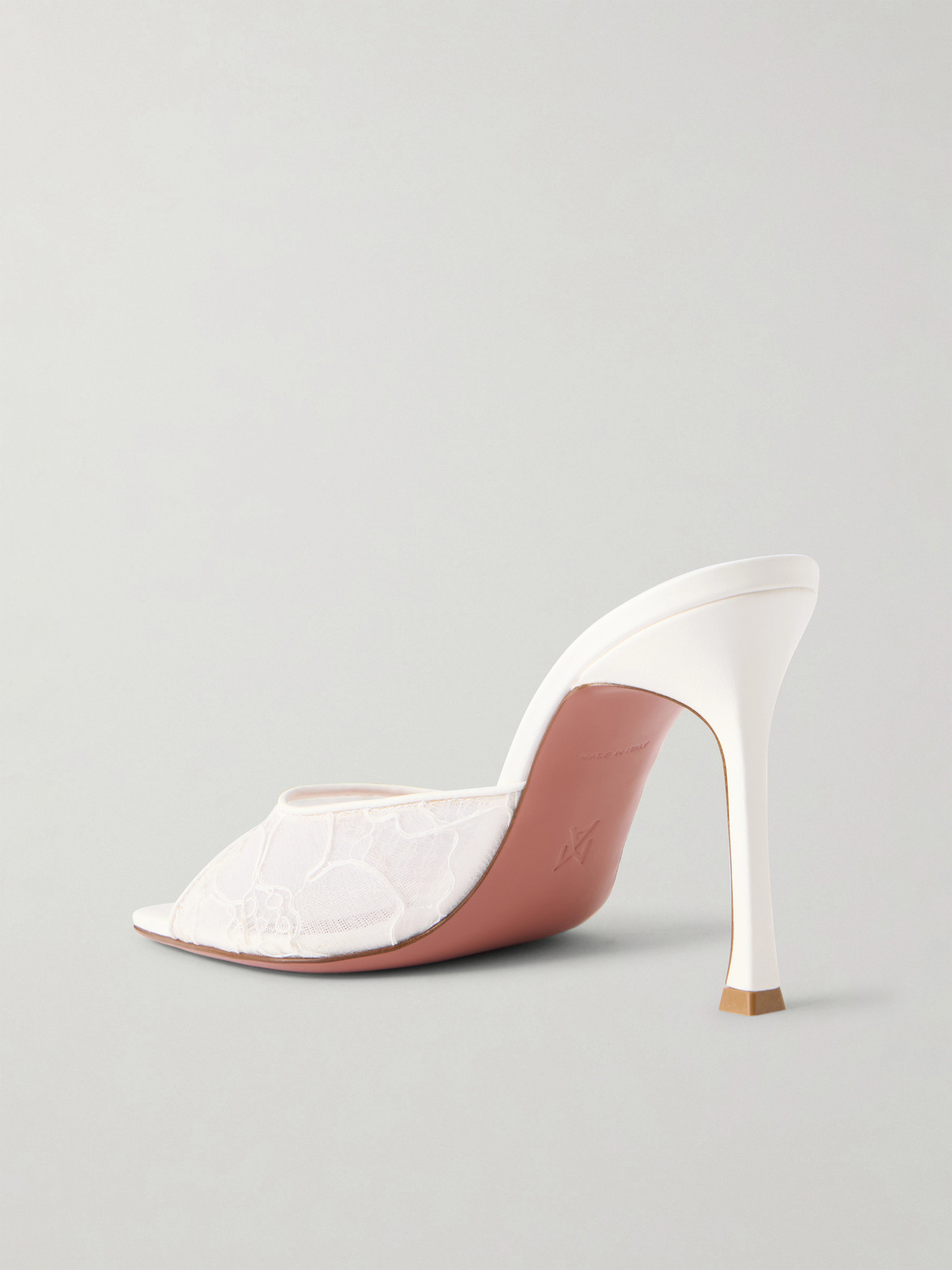 Alexa 95 Satin And Corded-Lace Sandals