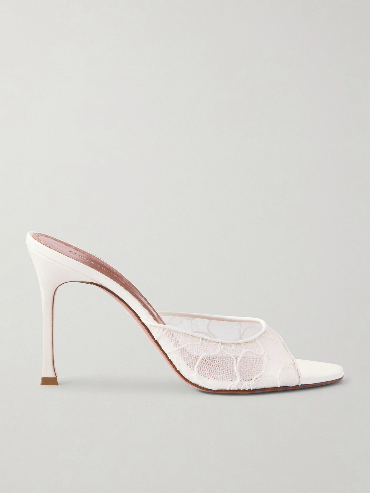 Alexa 95 Satin And Corded-Lace Sandals