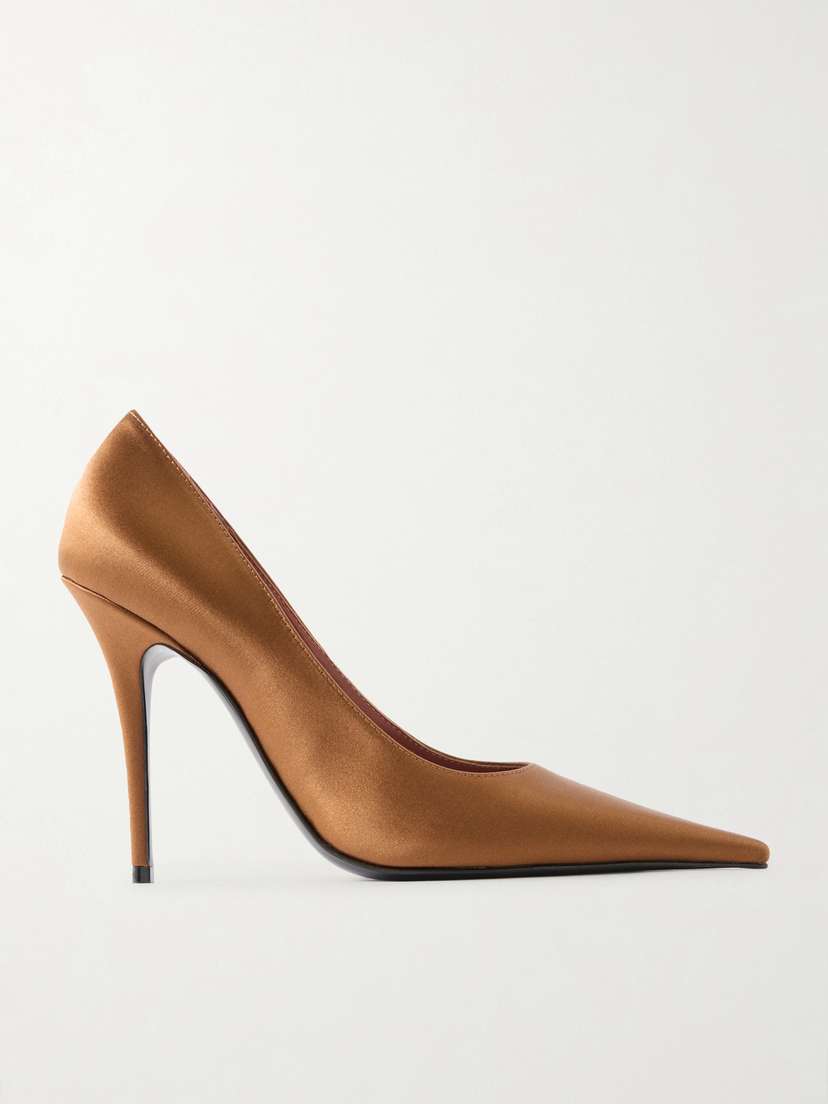 Amina Muaddi Barbara Satin Pumps