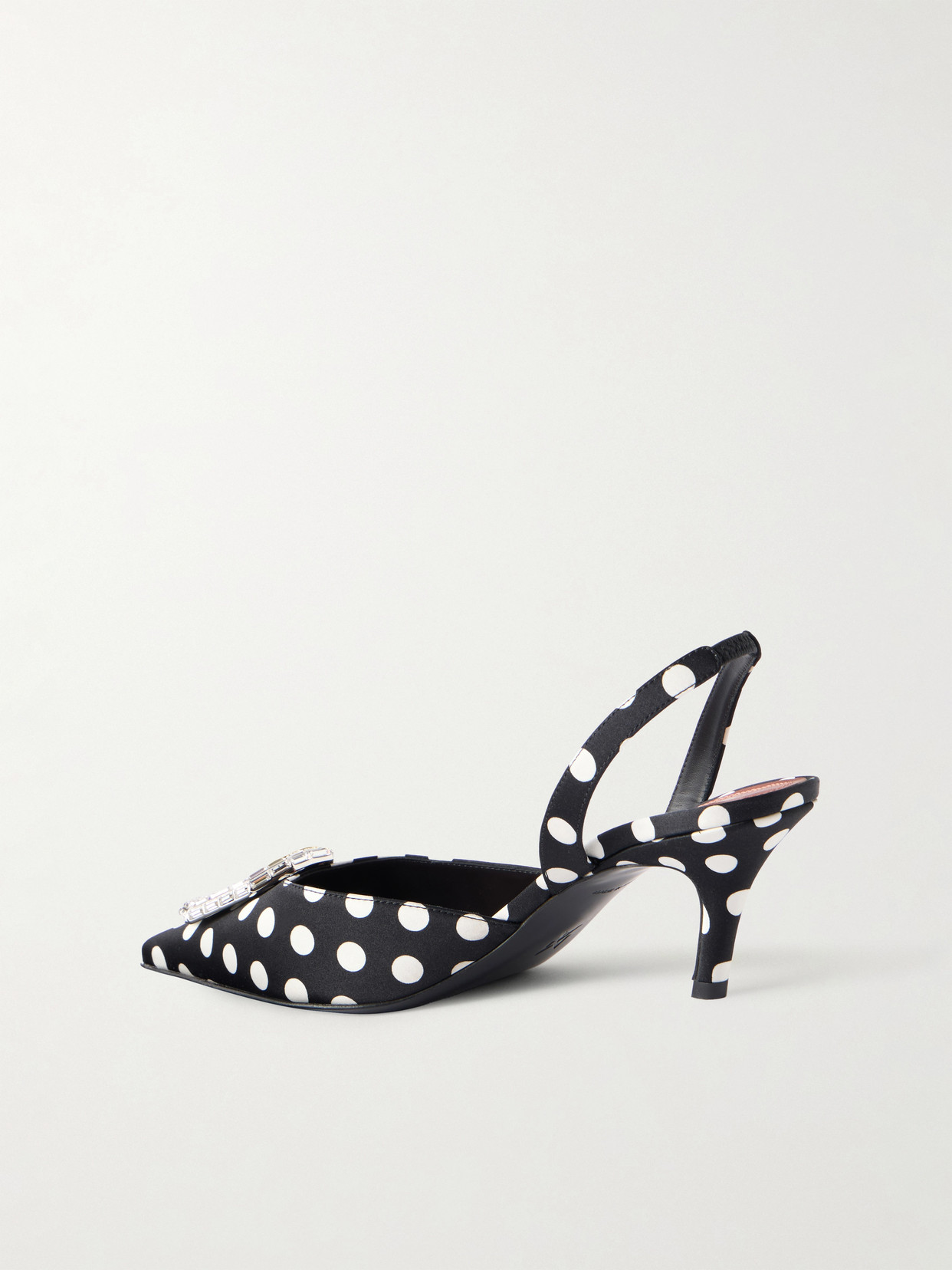 Camelia 60 Polka-Dot Velvet Slingback