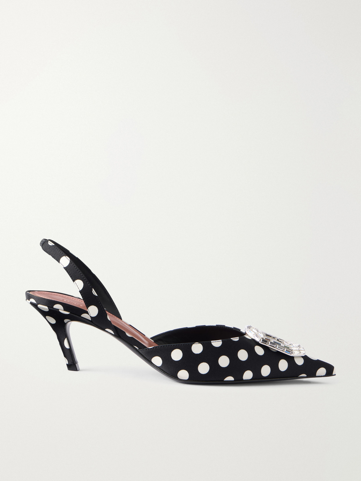 Camelia 60 Polka-Dot Velvet Slingback