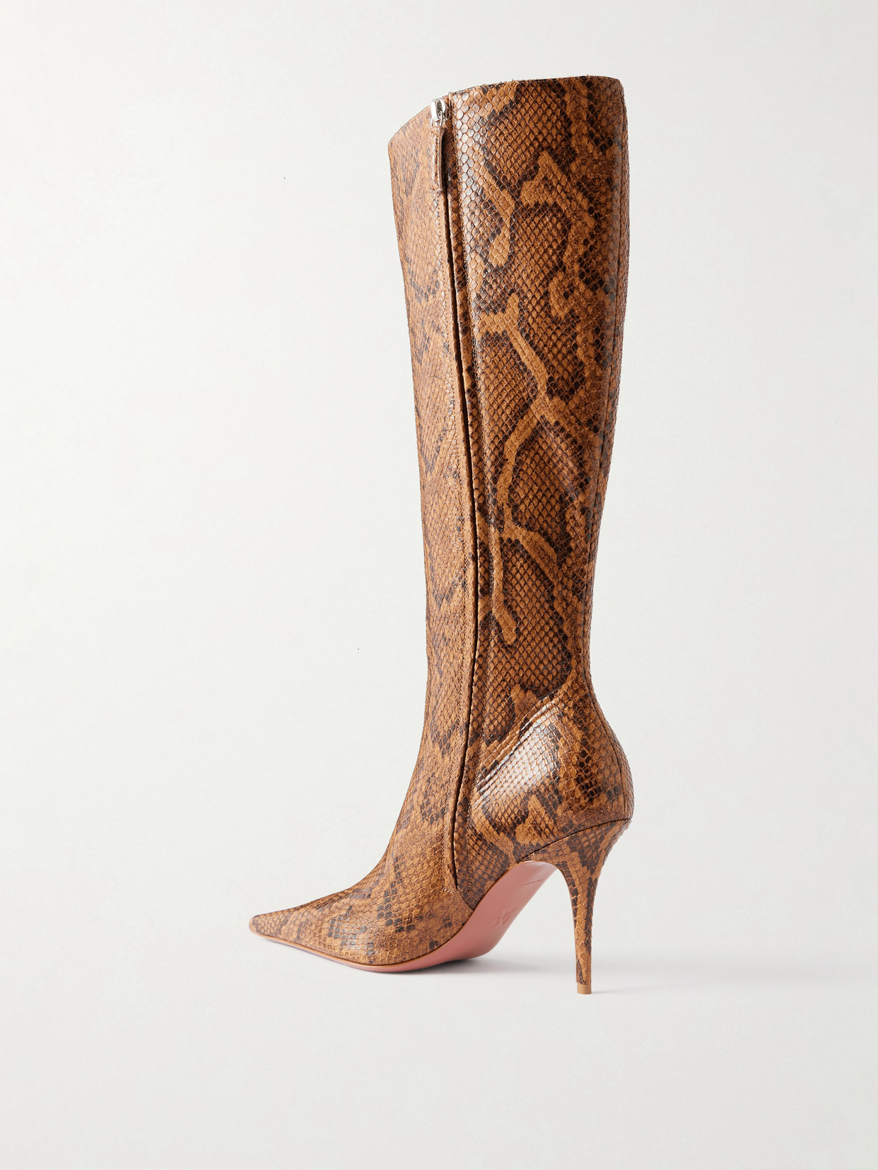 Barbara Snake-Effect Knee Boots