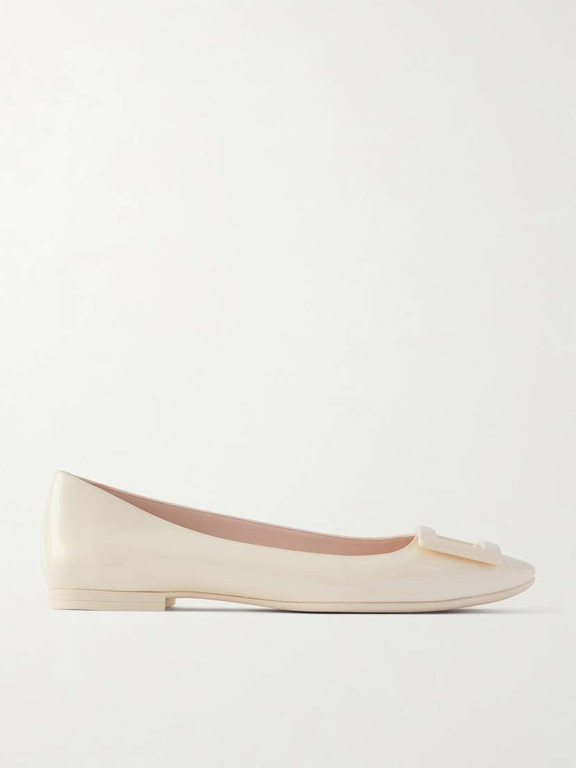 Roger Vivier Gommettine Patent-leather Ballet Flats