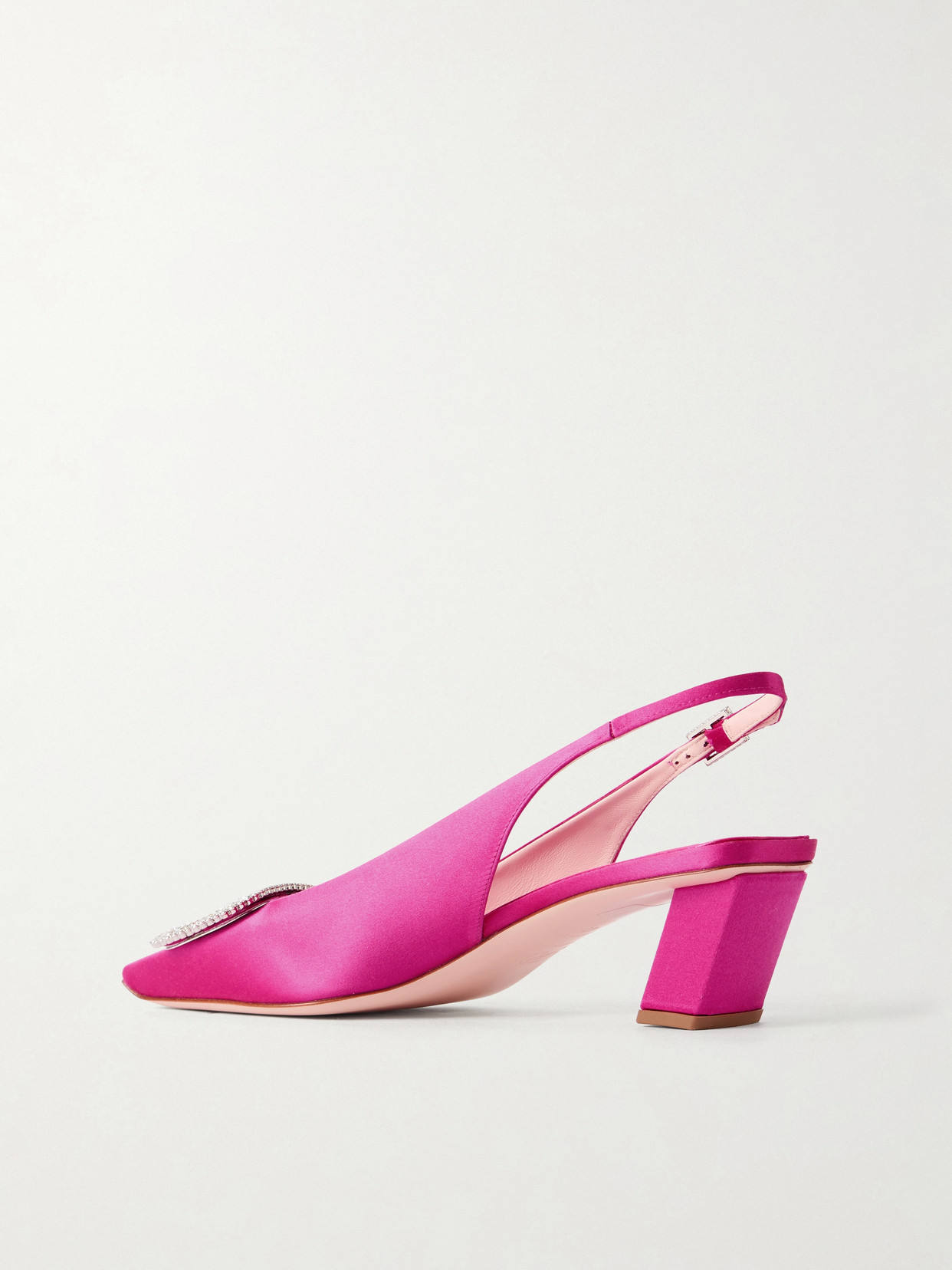 Belle Vivier Pilgrim 45 Crystal-Embellished Slingback