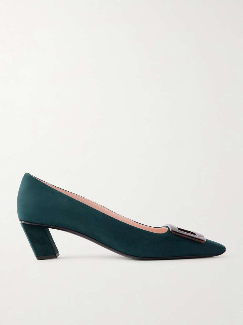 Roger Vivier Belle Vivier 45 Suede Pumps