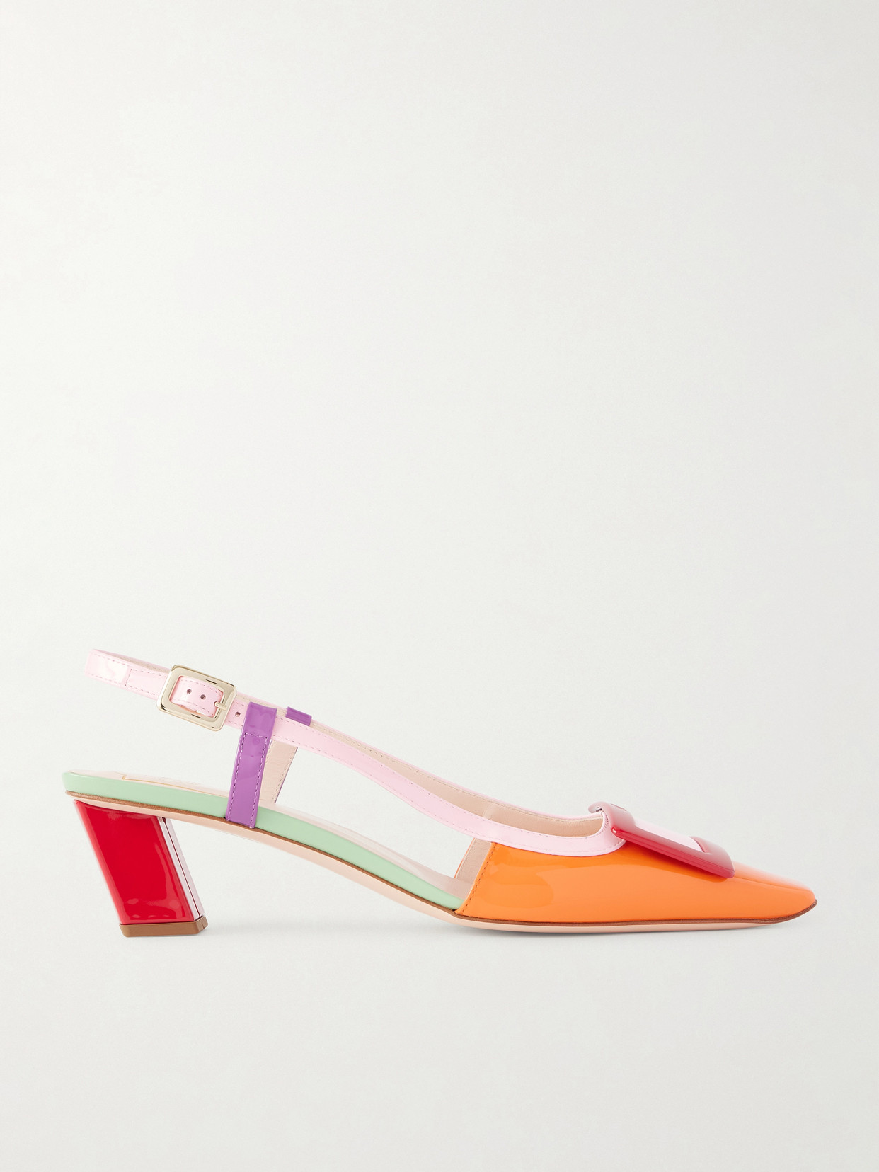 Belle Vivier 45 Color-Block Slingback