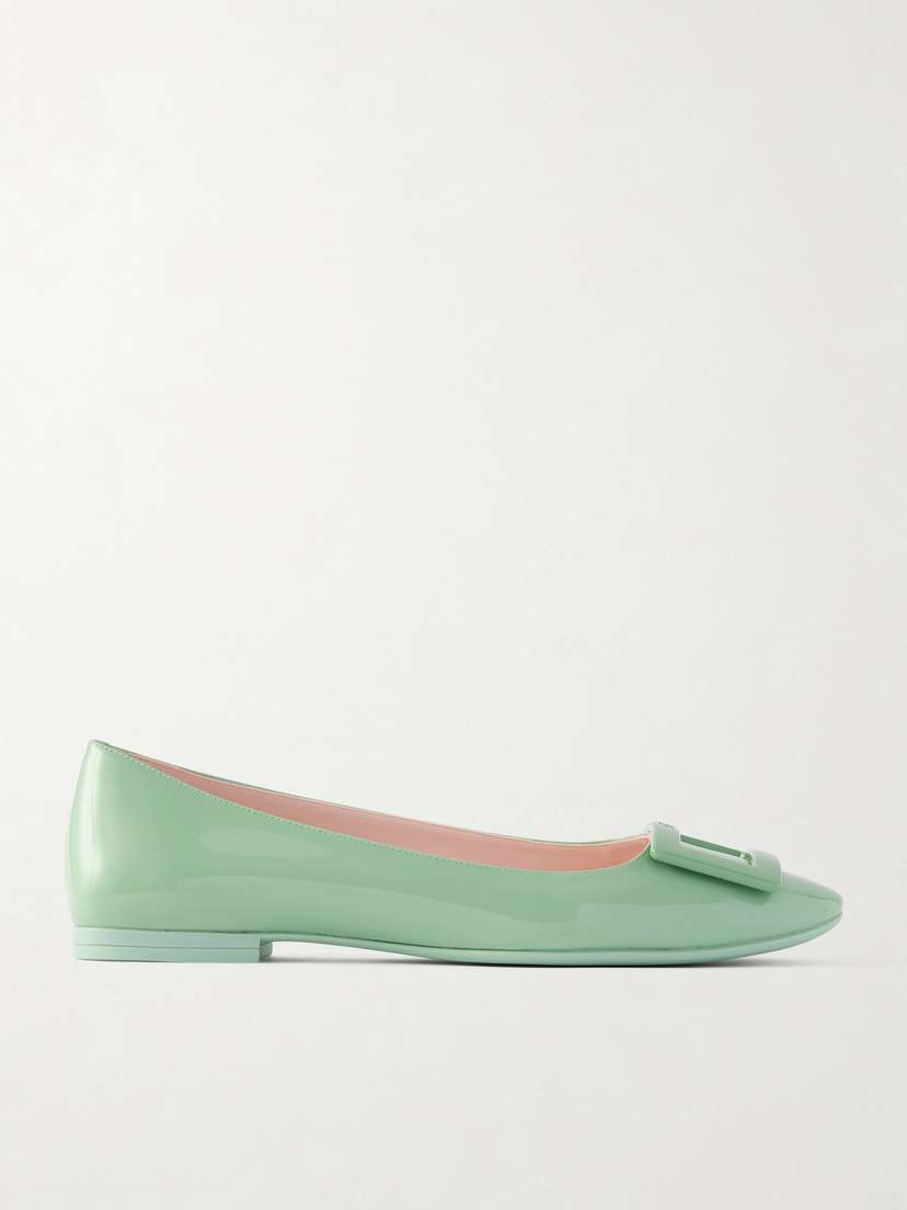 Roger Vivier Gommettine Patent-leather Ballet Flats