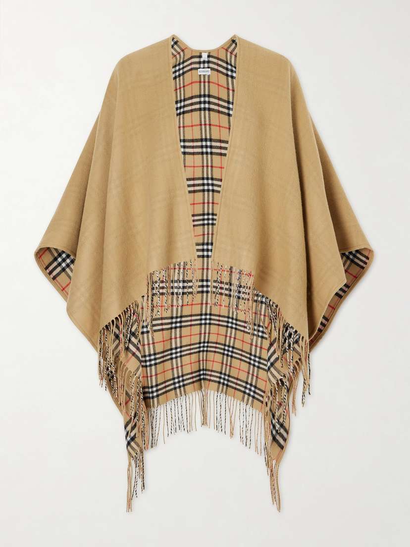 Burberry Reversible Checked Wool Wrap
