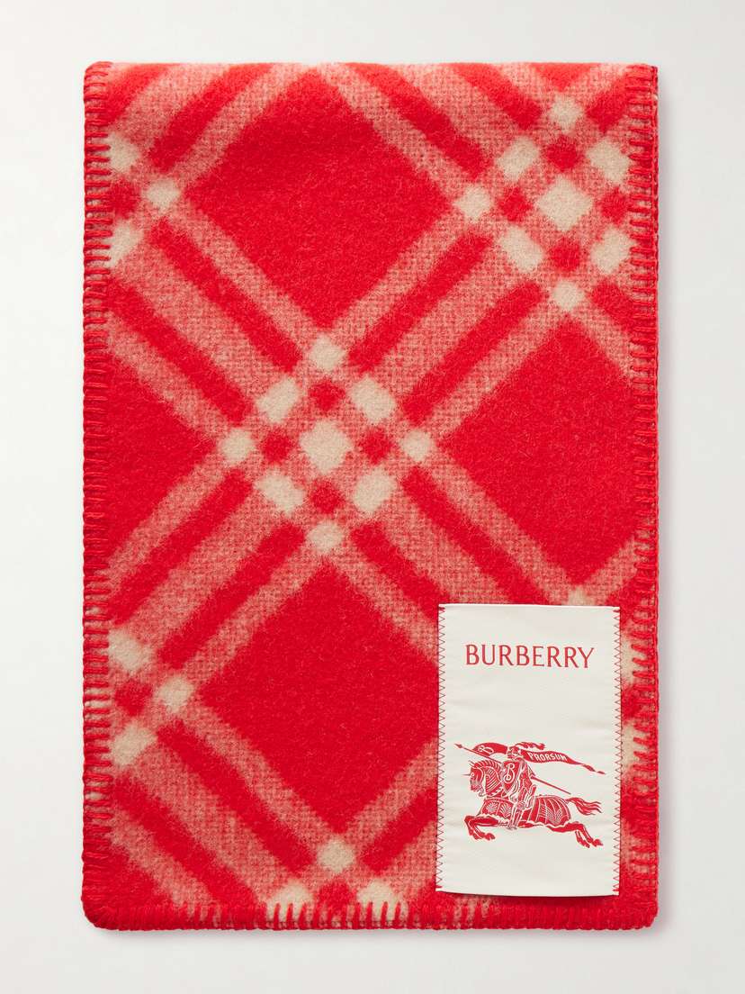 Burberry Checked Wool Scarf