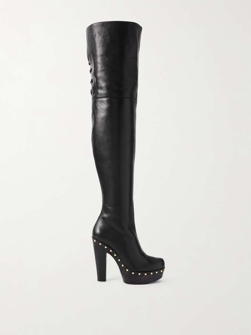 Chloé Studded Leather Over-the-knee Boots