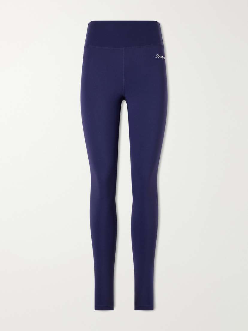 Sporty & Rich Embroidered Jersey Leggings