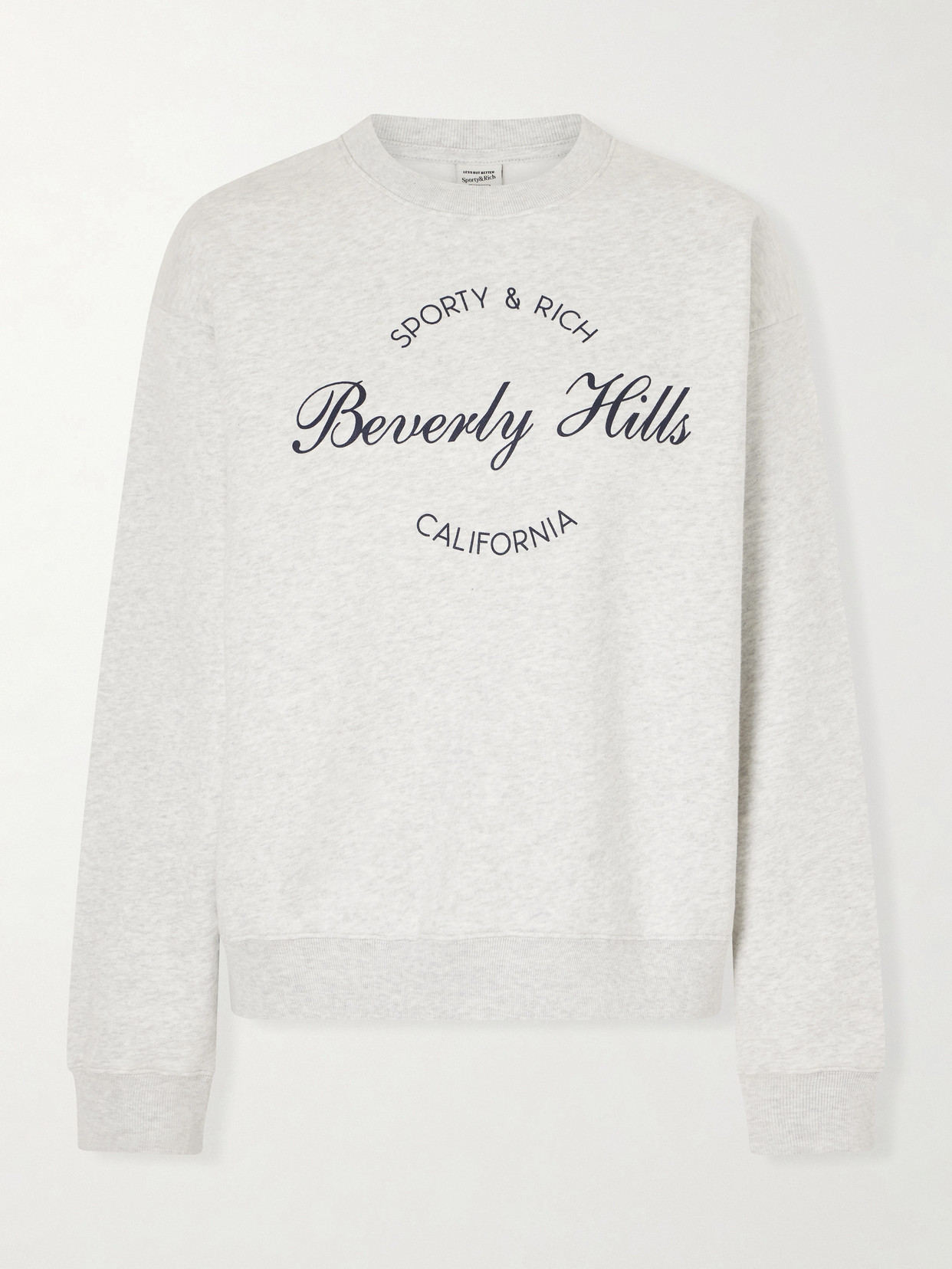 Beverly Script Printed Cotton Sweatshirt