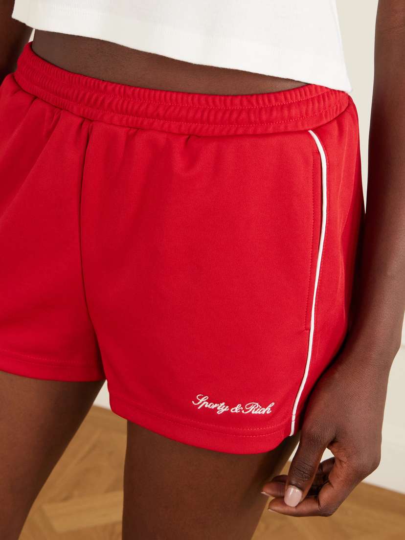 Sporty & Rich Logo-embroidered Jersey Shorts | Thumbnail 5 Sporty & Rich Logo-embroidered Jersey Shorts | Thumbnail 5