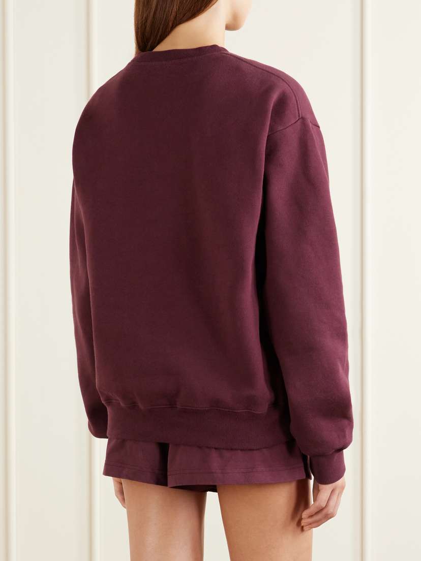 Sporty & Rich Syracuse Embroidered Cotton-jersey Sweater | Thumbnail 4 Sporty & Rich Syracuse Embroidered Cotton-jersey Sweater | Thumbnail 4