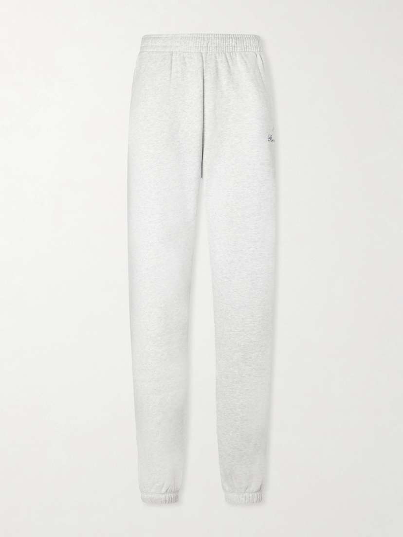 Sporty & Rich Beverly Script Cotton-jersey Track Pants