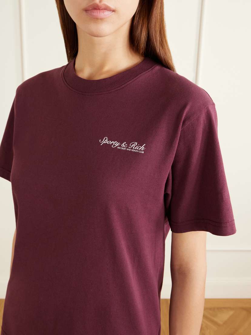 Sporty & Rich Syracuse Logo-print Cotton-jersey T-shirt | Thumbnail 5