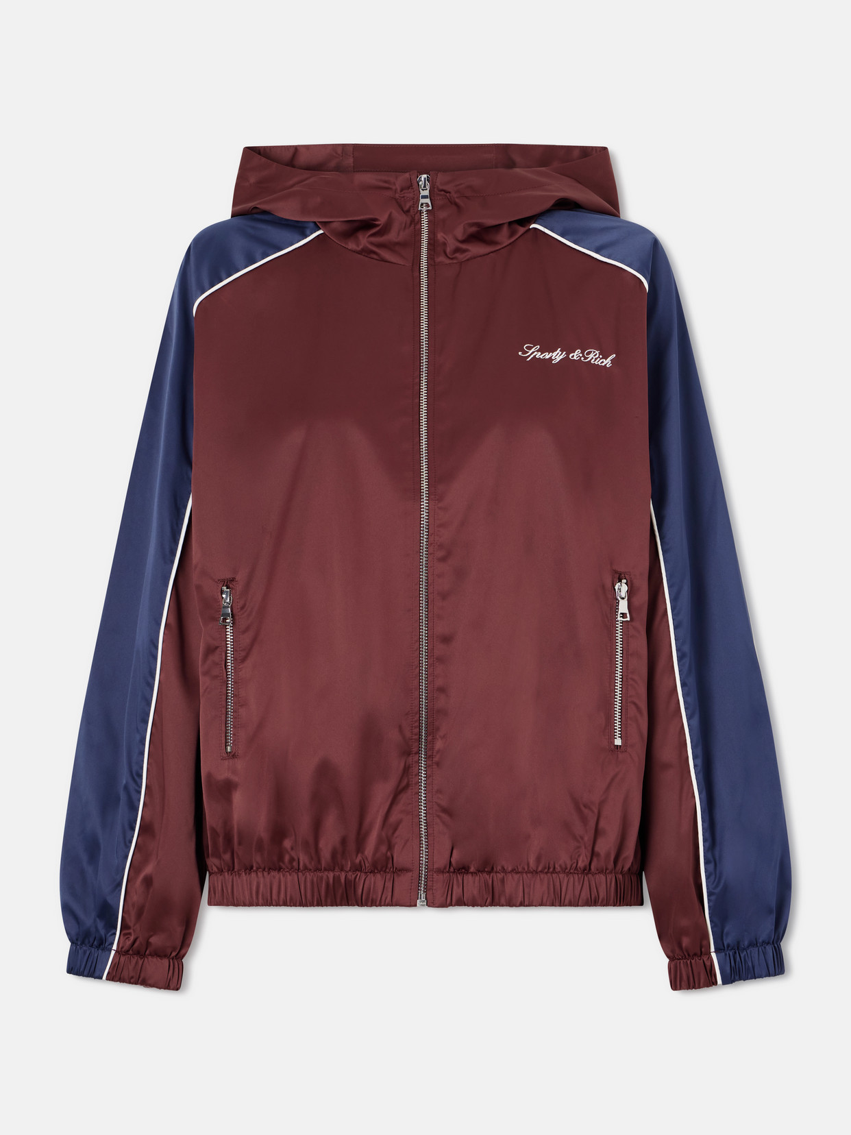 Sporty And Rich Logo-embroidered Shell Jacket In Multi