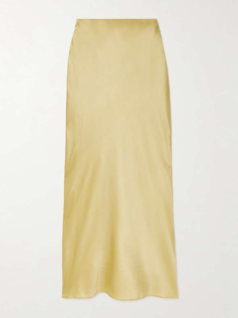 Cult Gaia Chantel Silk-blend Satin Maxi Skirt
