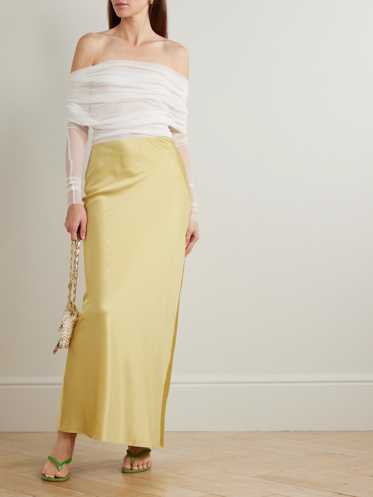 Chantel Silk-Blend Maxi