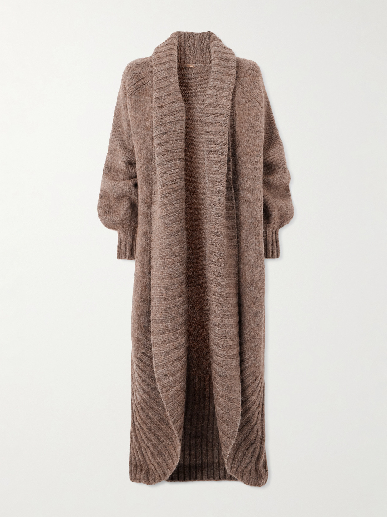 Cult Gaia Joana Wool-blend Cardigan In Brown