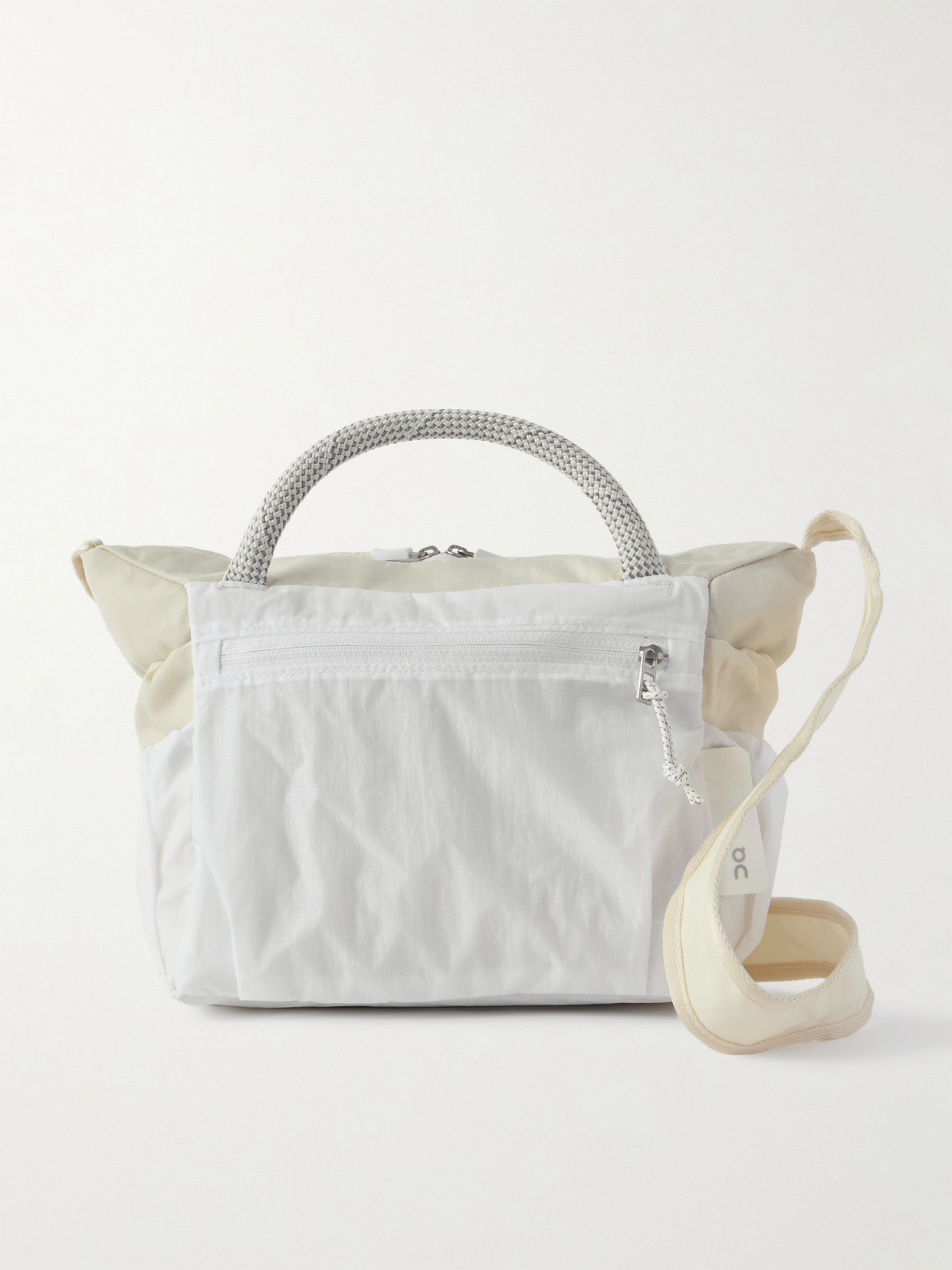 On + Zendaya Track Pack Mini Elite Recycled-shell Shoulder Bag In White