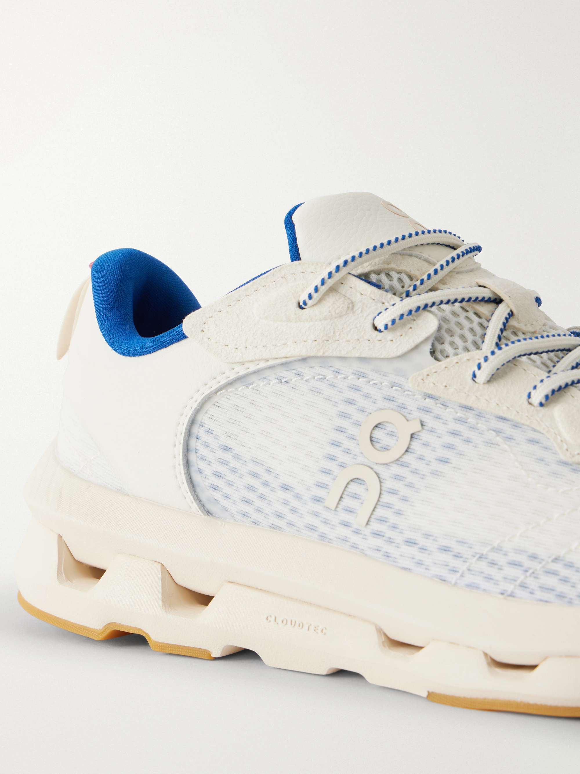 ON + Zendaya Cloudzone Moon rubber-trimmed mesh sneakers | NET-A