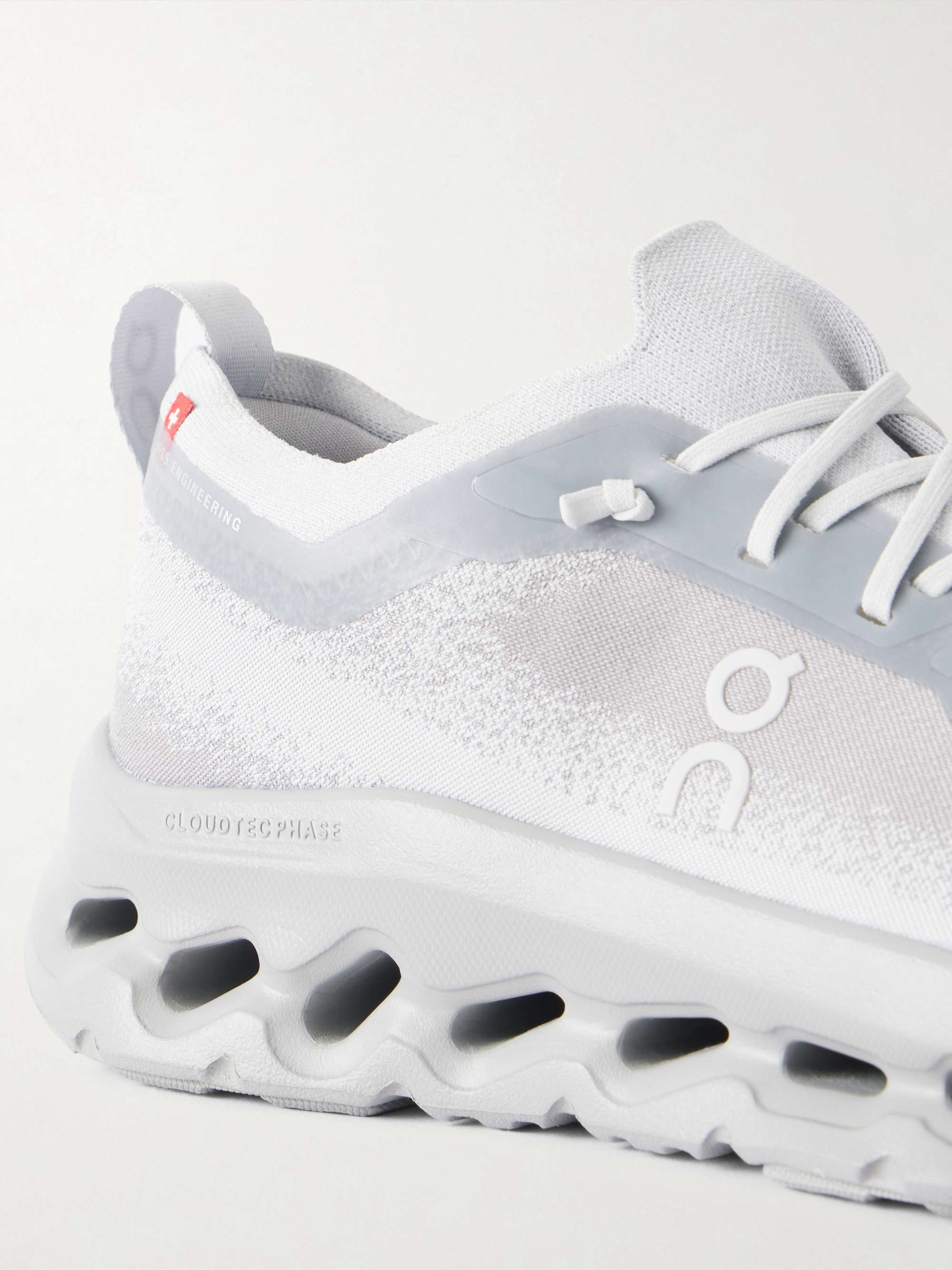 ON + Zendaya Cloudtilt Moon stretch recycled-knit sneakers | NET-A