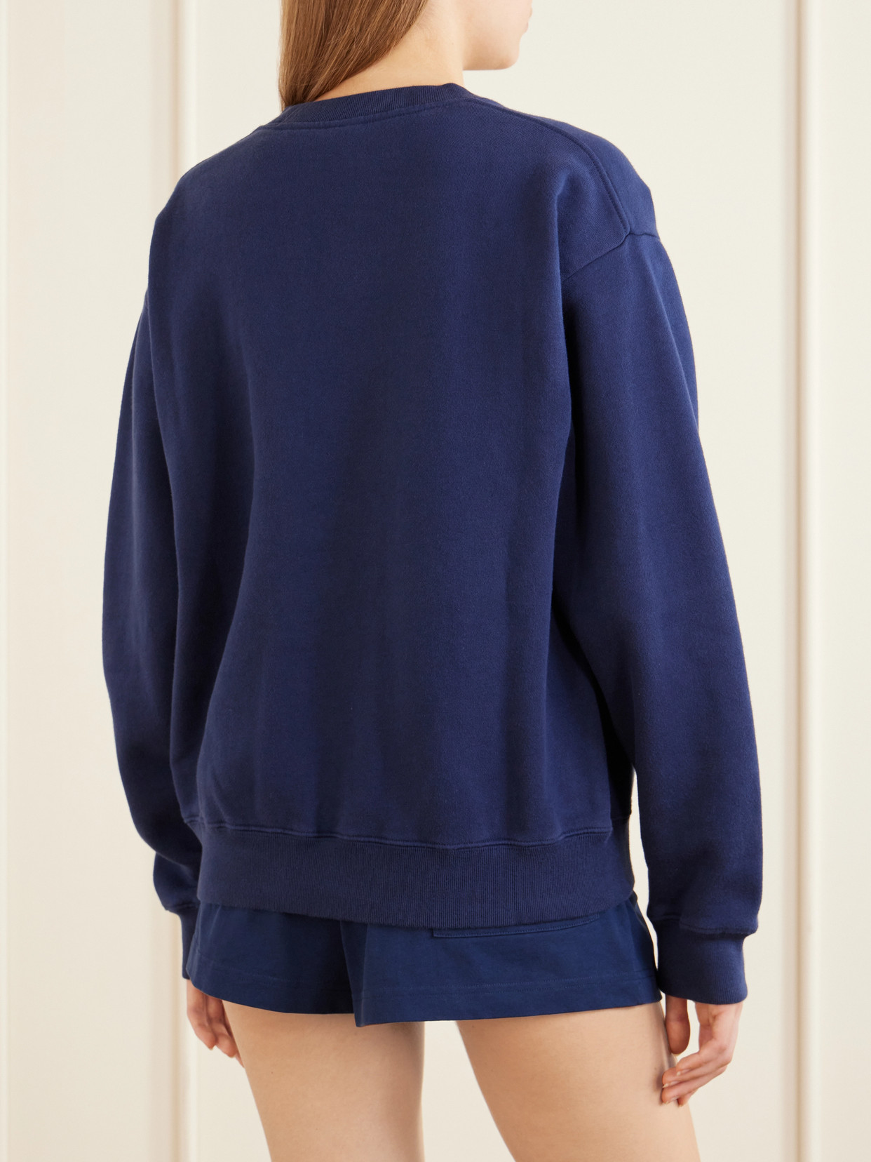 Logo-Embroidered Cotton-Jersey Sweatshirt