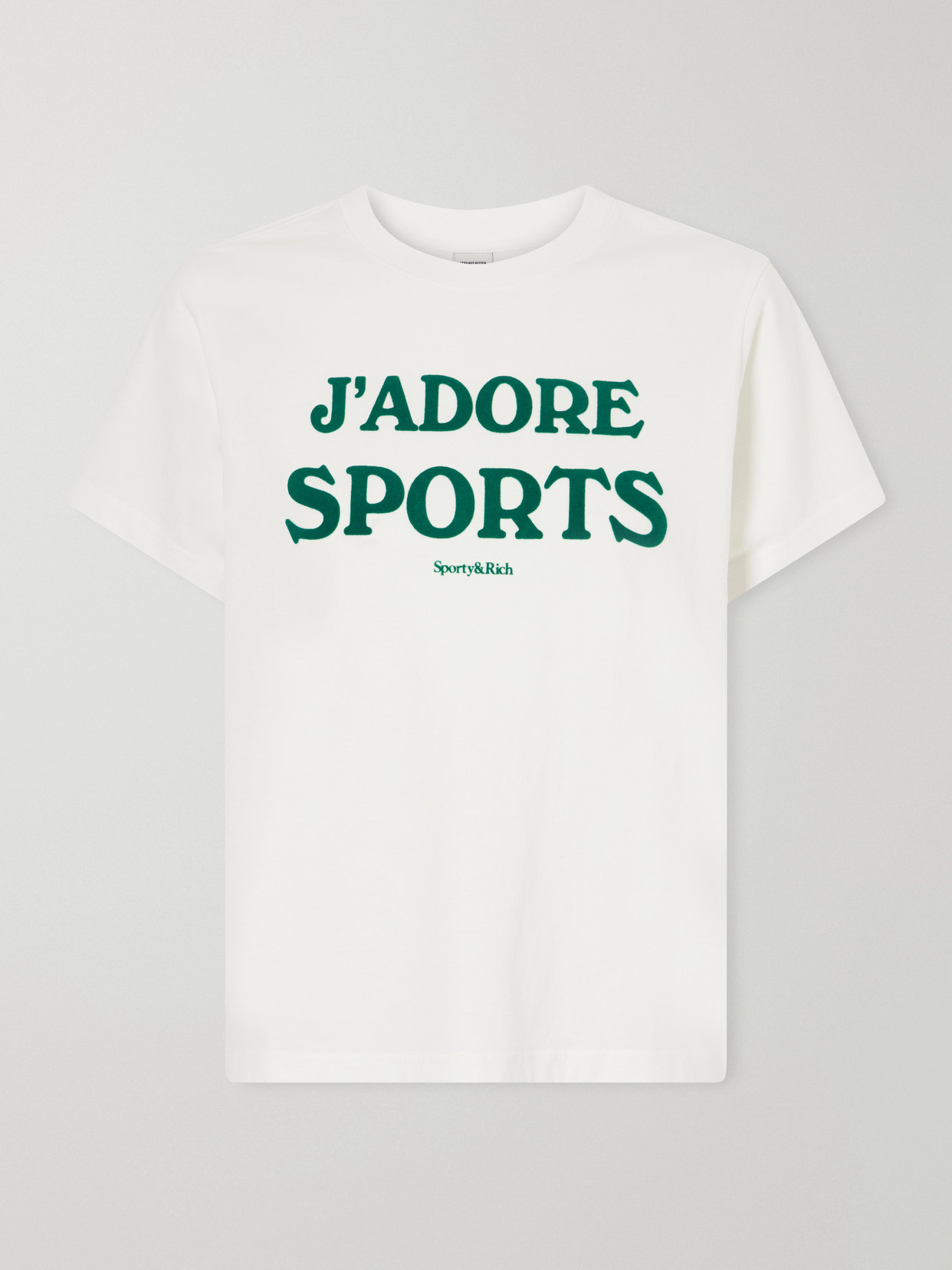J'Adore Printed Cotton-Jersey T-Shirt
