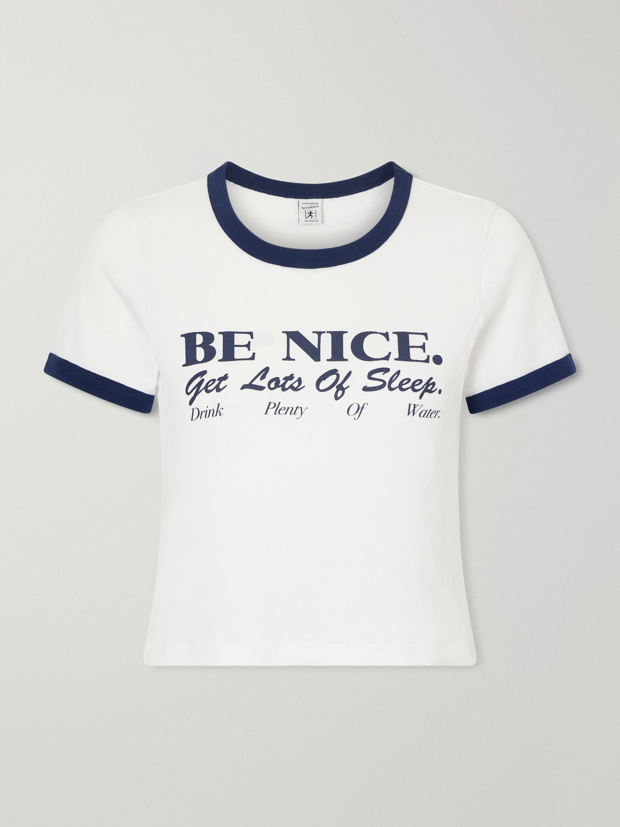 Sporty And Rich Printed Garment-dyed Cotton-jersey T-shirt In White