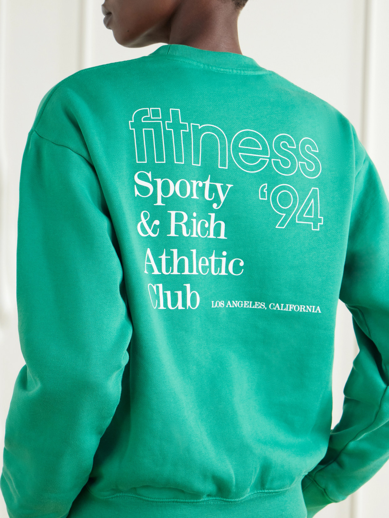 Fitness 94 Logo-Printed Cotton-Jersey Sweatshirt