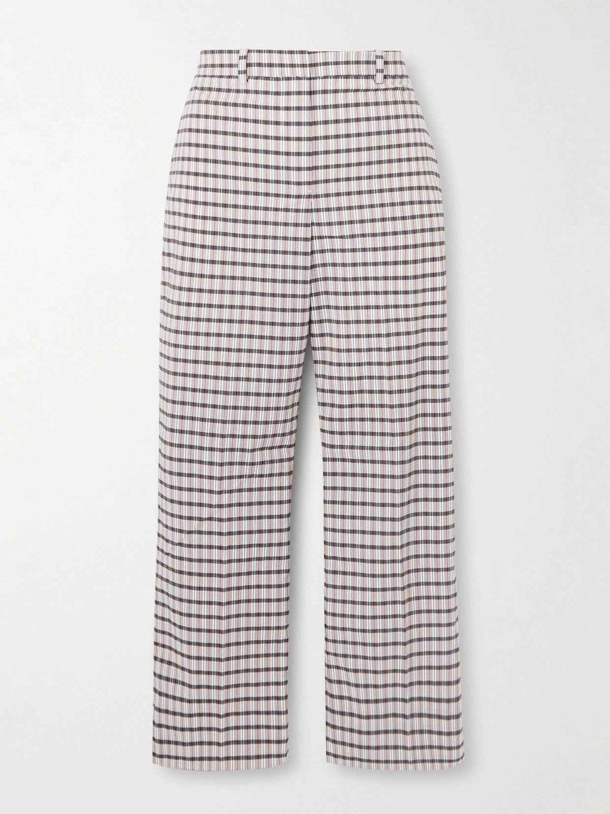 Tory Sport Checked Canvas Straight-leg Golf Pants In Multi