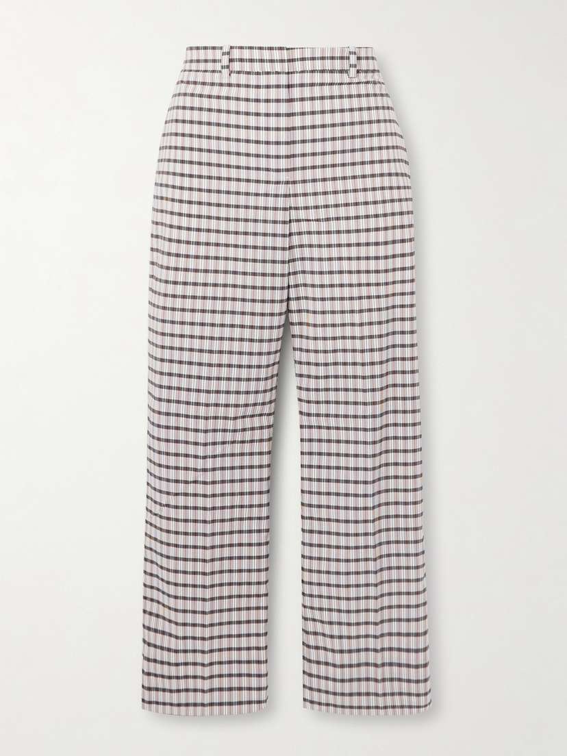 Tory Sport Checked Canvas Straight-leg Golf Pants