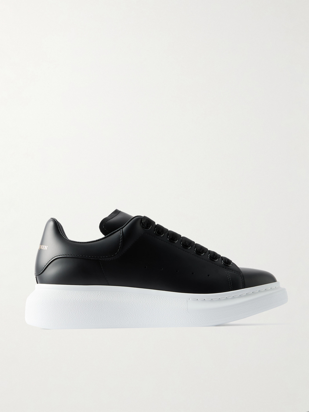 Alexander Mcqueen Leather Exaggerated-sole Sneakers In Multi