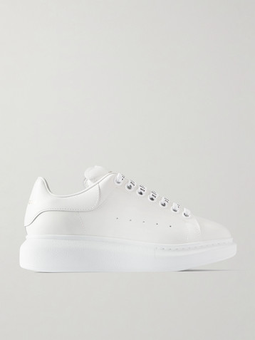 McQueen Leather exaggerated-sole sneakers