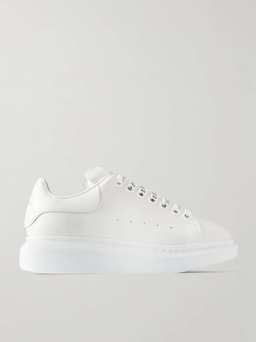 McQueen Leather Exaggerated-sole Sneakers