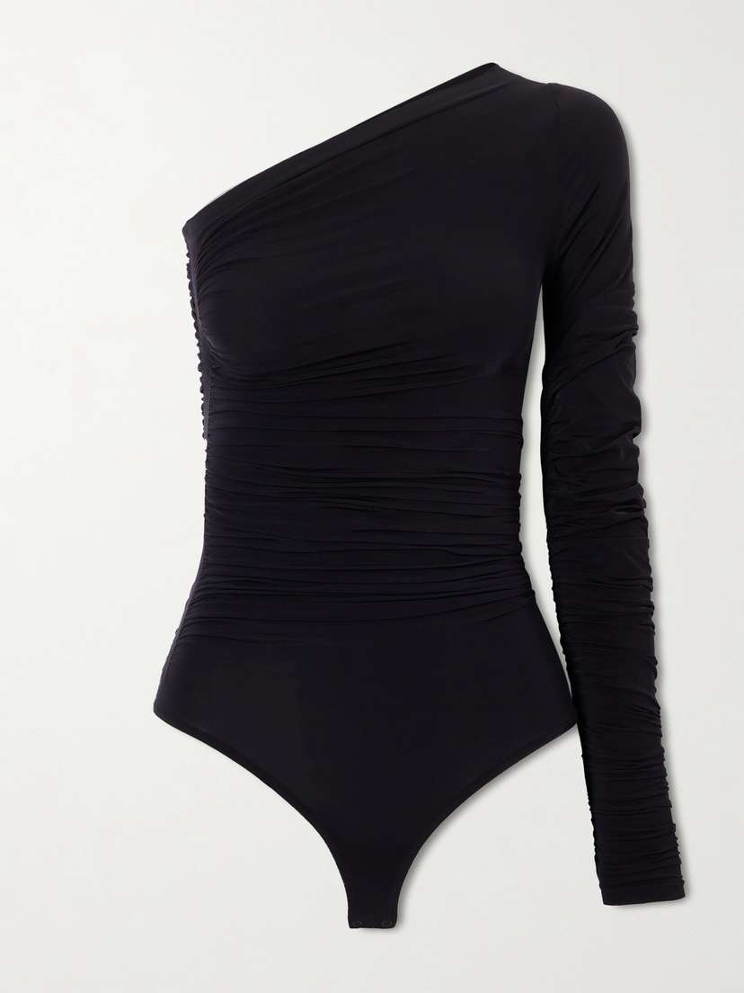 Wolford One-sleeve Stretch-jersey Bodysuit