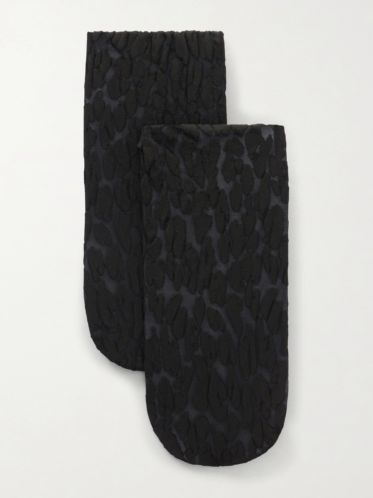 Wolford Josey 20 Denier Leopard-print Tights In Black
