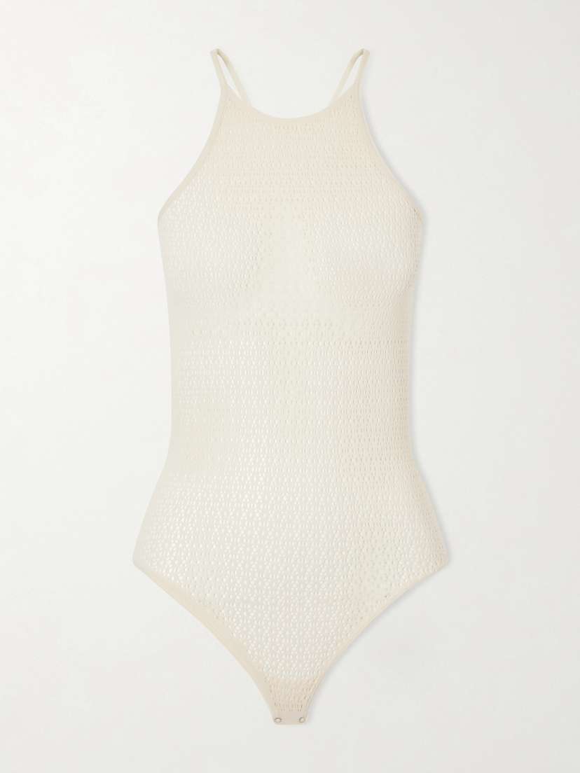 Wolford Daisy Stretch-mesh Bodysuit