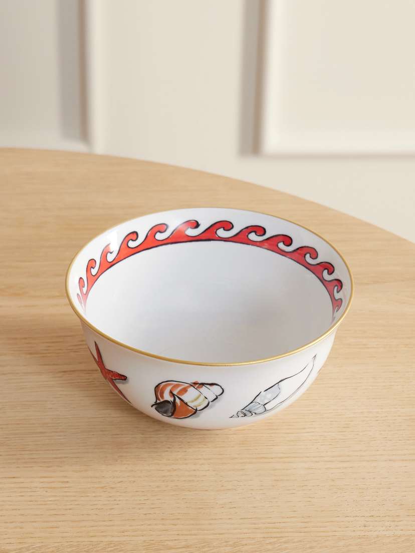 GINORI 1735 + Luke Edward Hall Il Viaggio Di Nettuno Porcelain Bowl