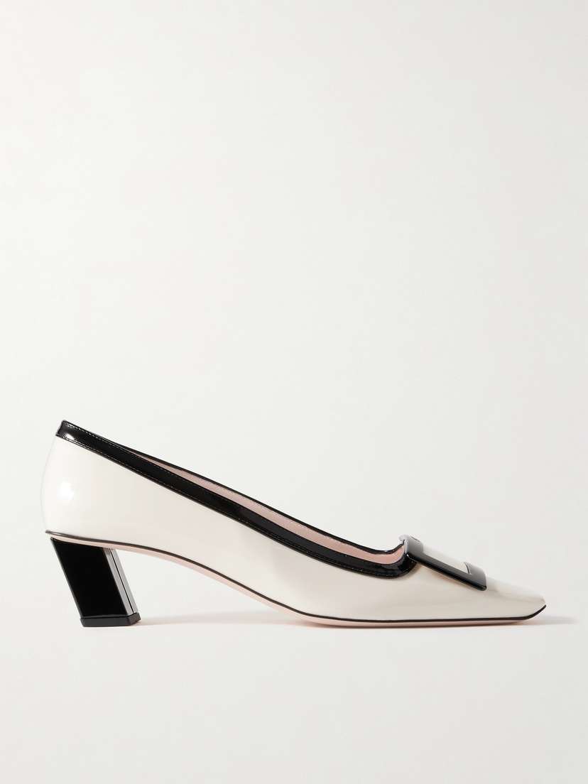 Roger Vivier Belle Vivier 45 Buckled Patent-leather Pumps