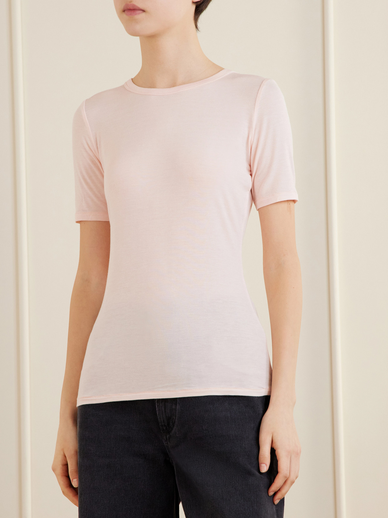 Sheer Modal-Blend Tee